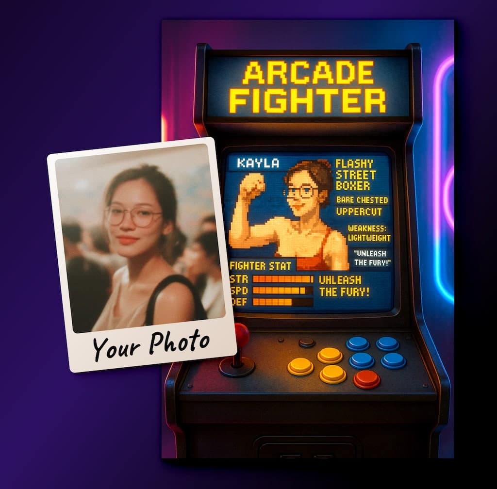 AI generated pixel art character example 1