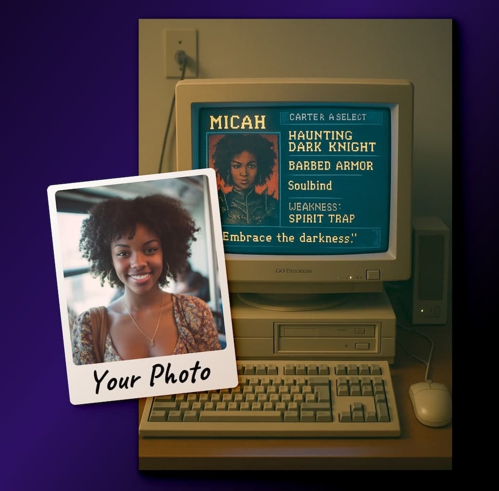 Custom retro avatar example 4