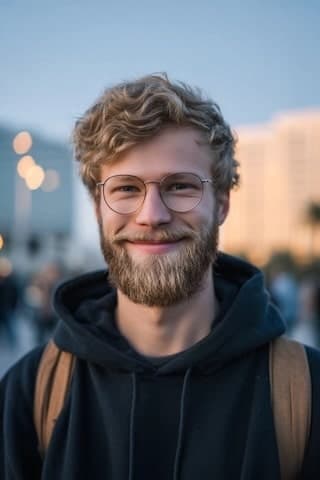 User photo example for sci-fi hero